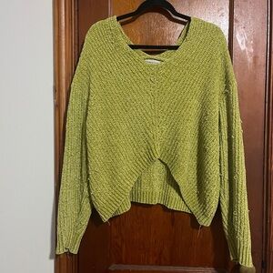 Urban Outfitters Chunky Knit Sweater in Moss Green